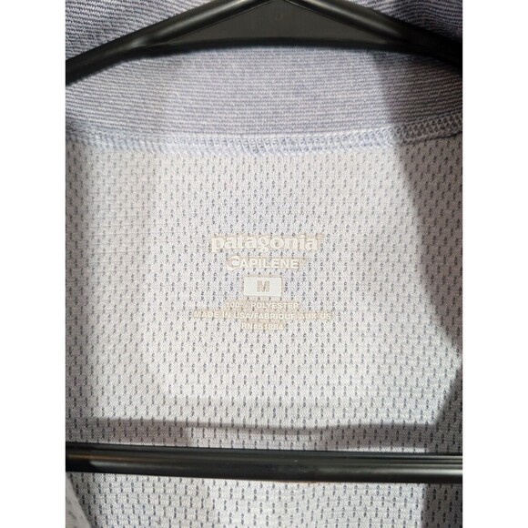 Patagonia Pullover Women M Light Blue Capilene 1/2 Zip Baselayer Athletic Top - Picture 6 of 6